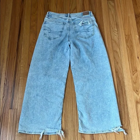 American Eagle Dreamy Drape wide legged jeans - Picture 3 of 9